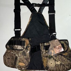 NWT 2001 Avery Mossy Oak Camo Hunting Vest Adjustable Vintage
